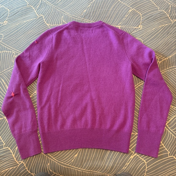 Purple Cashmere Sweater - Picture 6 of 8
